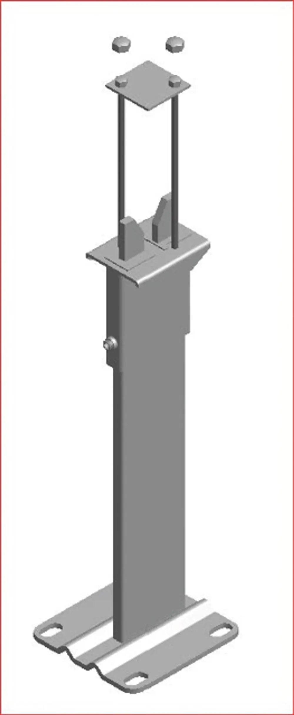 Kermi Standkonsole AK3, H = 300mm, RAL9016 SG, ZB03620001